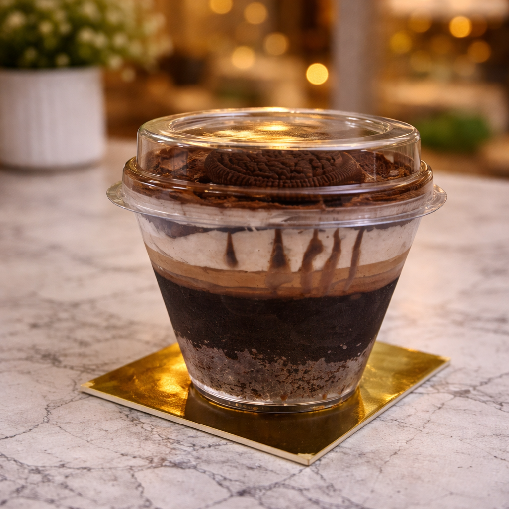 Triple Layer Chocolate Mousse Cake