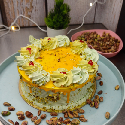 Tropical Mango Pistachio Cake