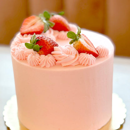 Blissful Strawberry Cake