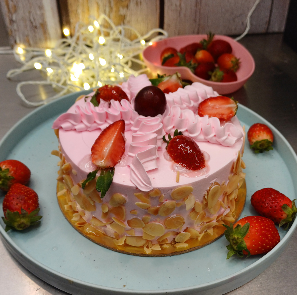 Blissful Strawberry Cake