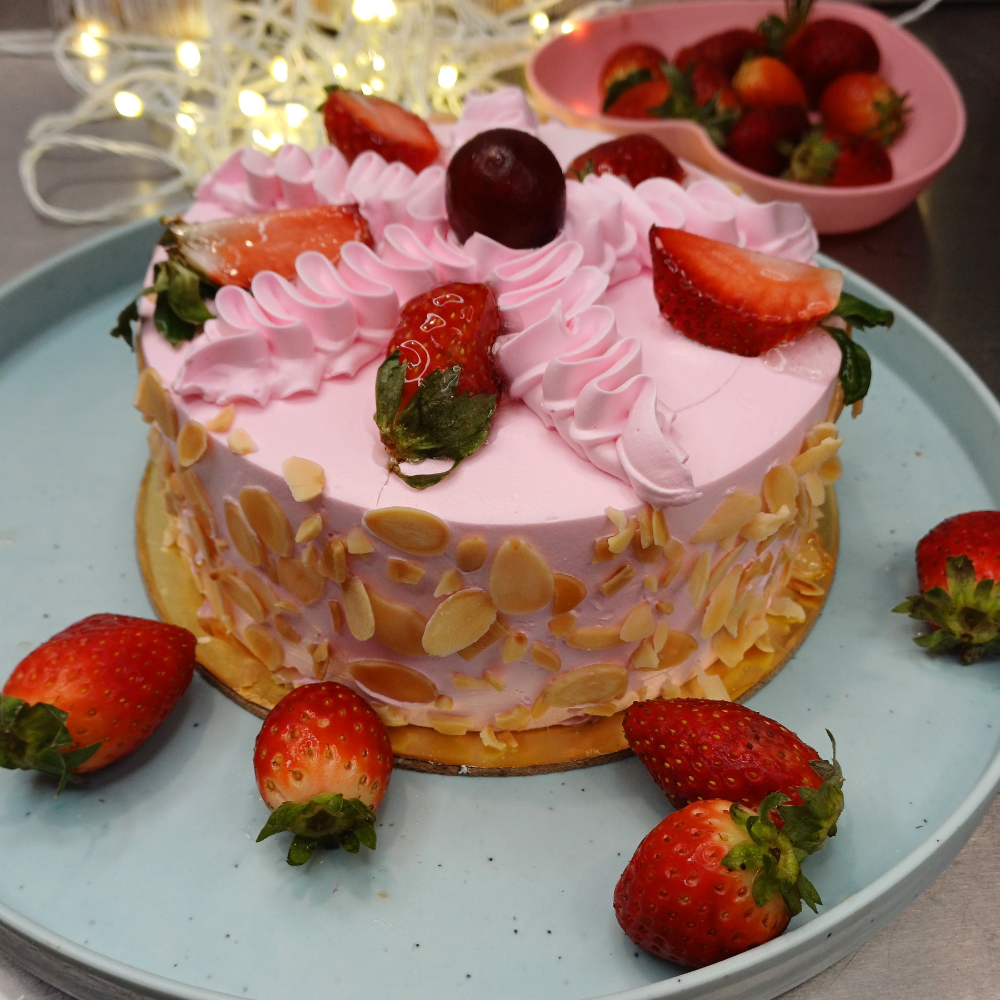 Blissful Strawberry Cake