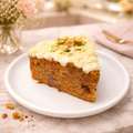 Carrot Cake Slice with Cream Cheese Frosting