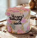 Blush Bloom Personalized Cake