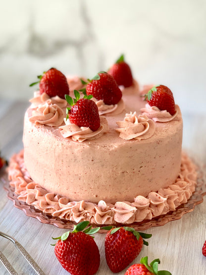 Blissful Strawberry Cake