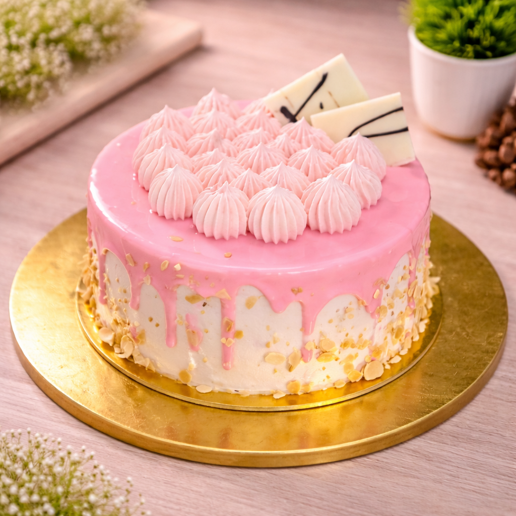 Blissful Strawberry Cake